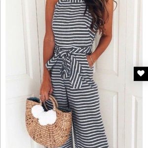 Stripped jumpsuit